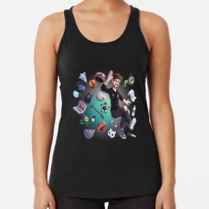 Jacksepticeye New Years Fanart Racerback Tank Top RB0107 product Offical Jacksepticeye Merch