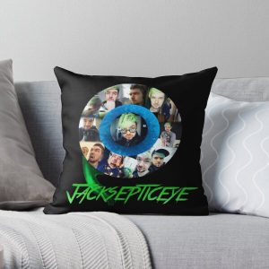 Jacksepticeye Collage (with Logo) Throw Pillow RB0107 product Offical Jacksepticeye Merch