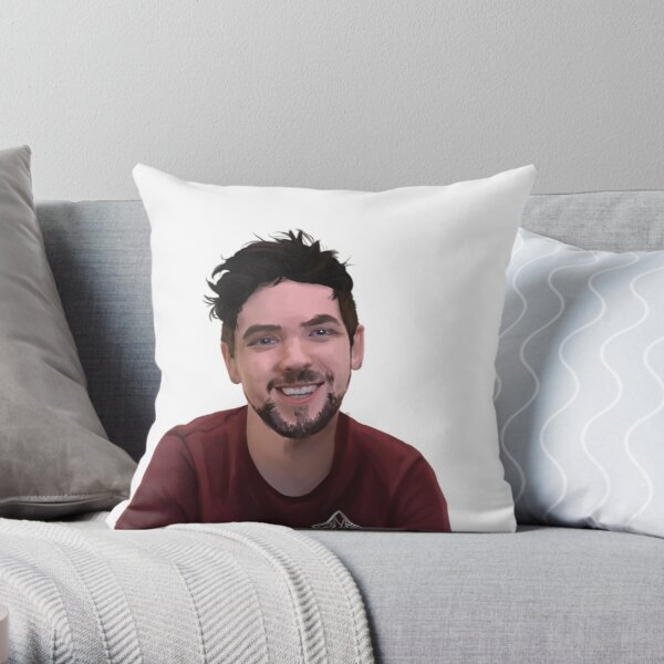 Jacksepticeye Realism Drawing {20 Million Celebration} Throw Pillow RB0107 product Offical Jacksepticeye Merch