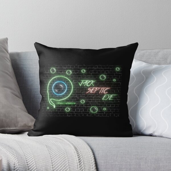 Jacksepticeye Neon Sign Throw Pillow RB0107 product Offical Jacksepticeye Merch